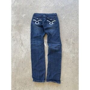 CAL Phoenix Jeans Womens 14 Bootcut Rhinestone Pocket Embellished Denim Pants Y2